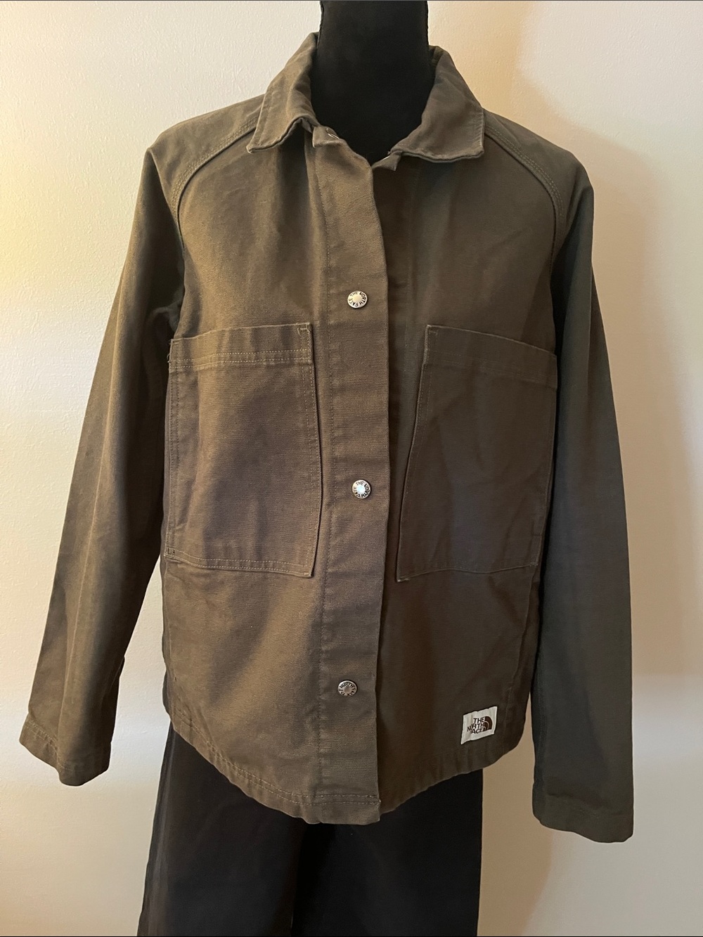 The North Face Berkeley Utility Jacket, women’s M, dark olive green, canvas